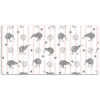 Desk pad Pattern birds kiwi