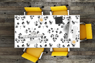 Full desk pad Black and white pattern