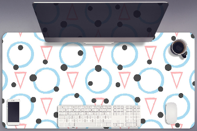 Desk pad Circles and triangles