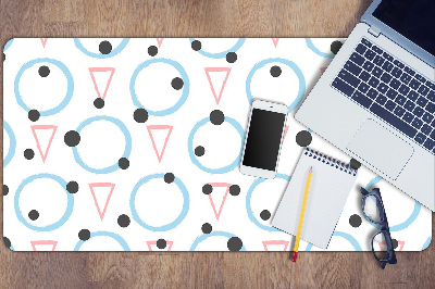 Desk pad Circles and triangles