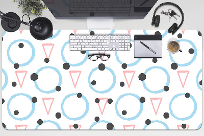 Desk pad Circles and triangles