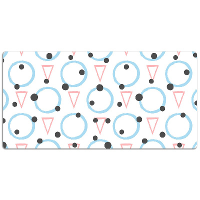 Desk pad Circles and triangles