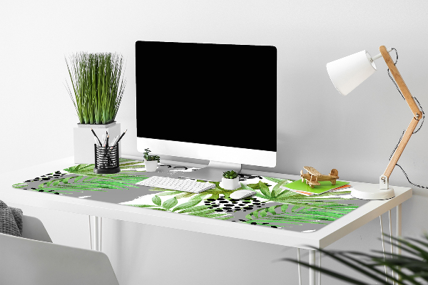 Full desk pad tropical leaves