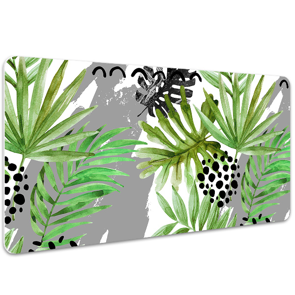 Full desk pad tropical leaves