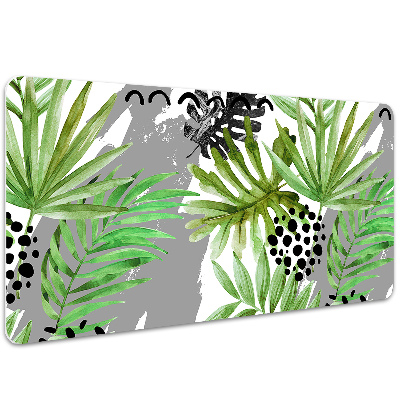 Full desk pad tropical leaves