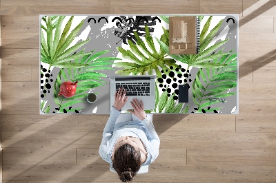 Full desk pad tropical leaves