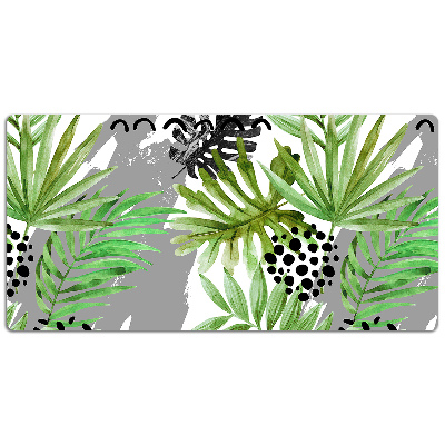 Full desk pad tropical leaves