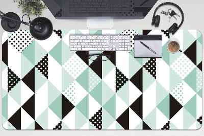 Full desk protector Pattern with triangles