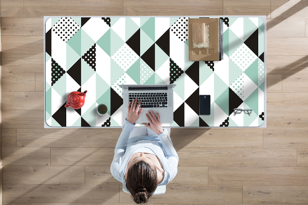 Full desk protector Pattern with triangles