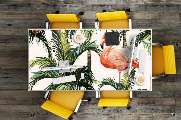 Large desk mat for children Flamingos