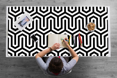 Full desk pad geometric pattern