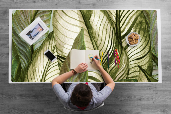 Large desk mat for children monstera