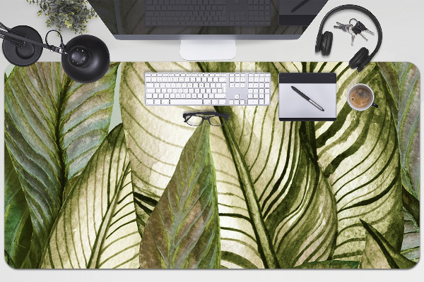 Large desk mat for children monstera