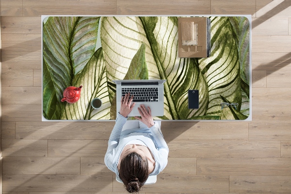 Large desk mat for children monstera
