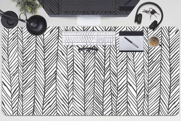 Large desk mat for children herringbone