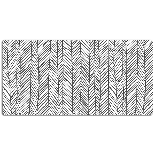 Large desk mat for children herringbone