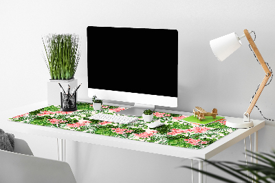 Large desk mat for children hibiscus