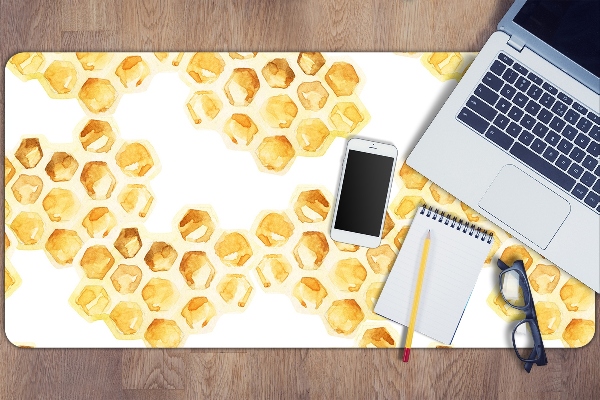 Large desk mat table protector Honeycombs