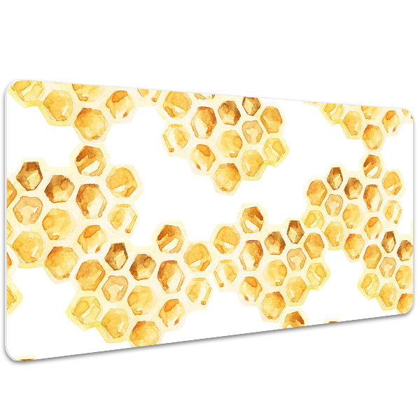 Large desk mat table protector Honeycombs