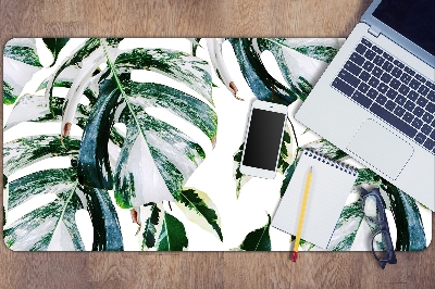 Large desk pad PVC protector palm leaves