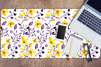 Desk mat abstract flowers