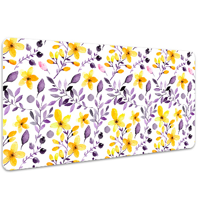 Desk mat abstract flowers