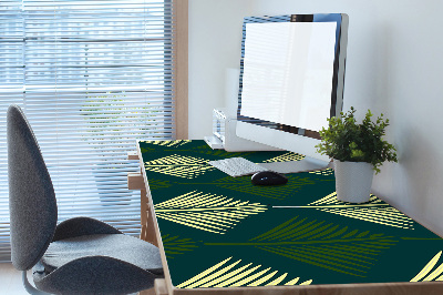 Large desk pad PVC protector palm leaf