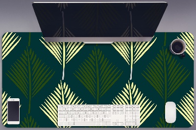 Large desk pad PVC protector palm leaf