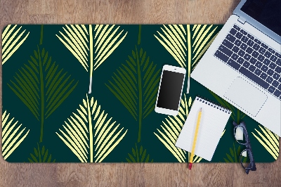 Large desk pad PVC protector palm leaf