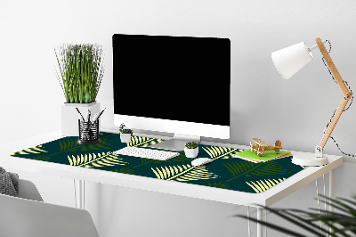 Large desk pad PVC protector palm leaf