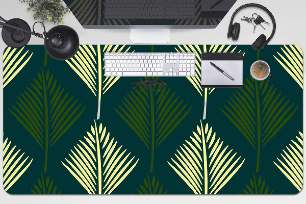 Large desk pad PVC protector palm leaf