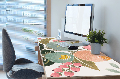 Desk pad painted flowers