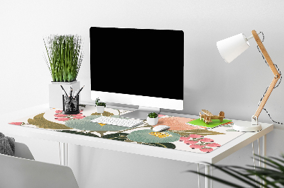 Desk pad painted flowers