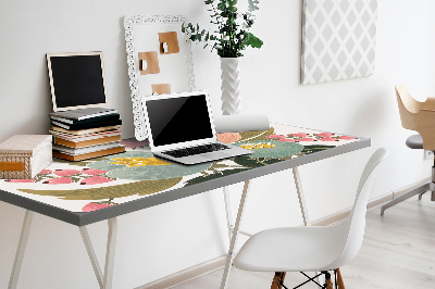 Desk pad painted flowers