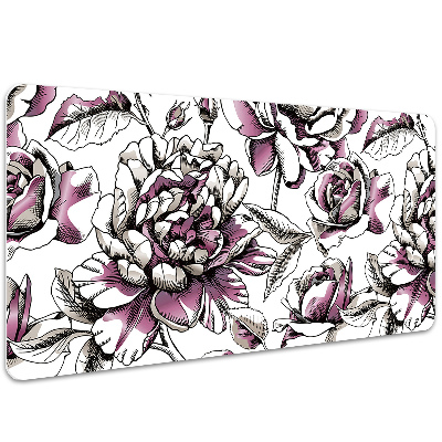 Large desk mat for children Roses