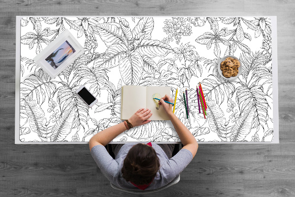 Full desk protector sketch tropical