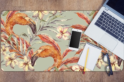 Full desk mat picture Flamingos