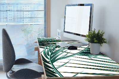 Large desk pad PVC protector palm leaf