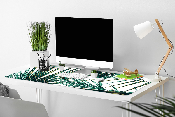 Large desk pad PVC protector palm leaf