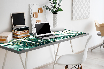 Large desk pad PVC protector palm leaf