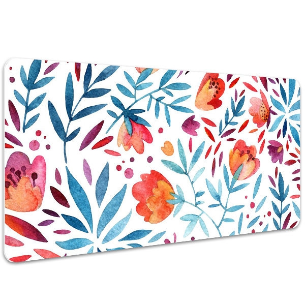 Large desk pad PVC protector vintage Poppies