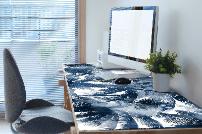 Full desk protector tropical palm trees