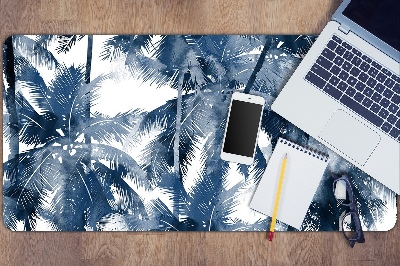 Full desk protector tropical palm trees