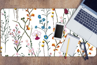 Large desk pad PVC protector Field flowers