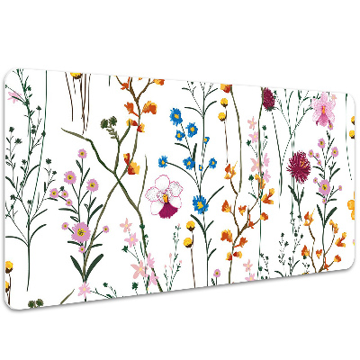 Large desk pad PVC protector Field flowers