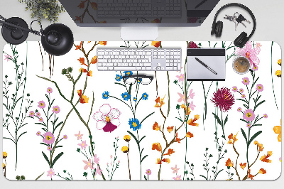 Large desk pad PVC protector Field flowers