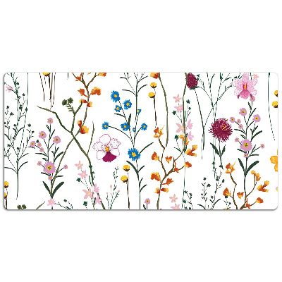 Large desk pad PVC protector Field flowers