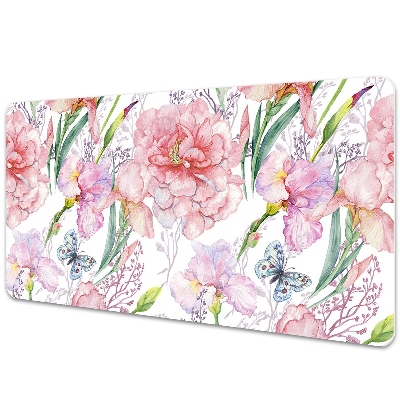 Full desk mat Peonies flowers