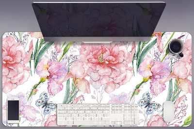 Full desk mat Peonies flowers