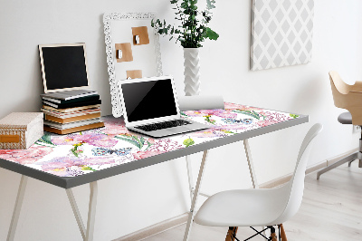 Full desk mat Peonies flowers